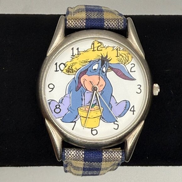 Timex Vintage 1990s Farmer Eeyore Winnie the Pooh Unisex watch Working - Picture 5 of 11